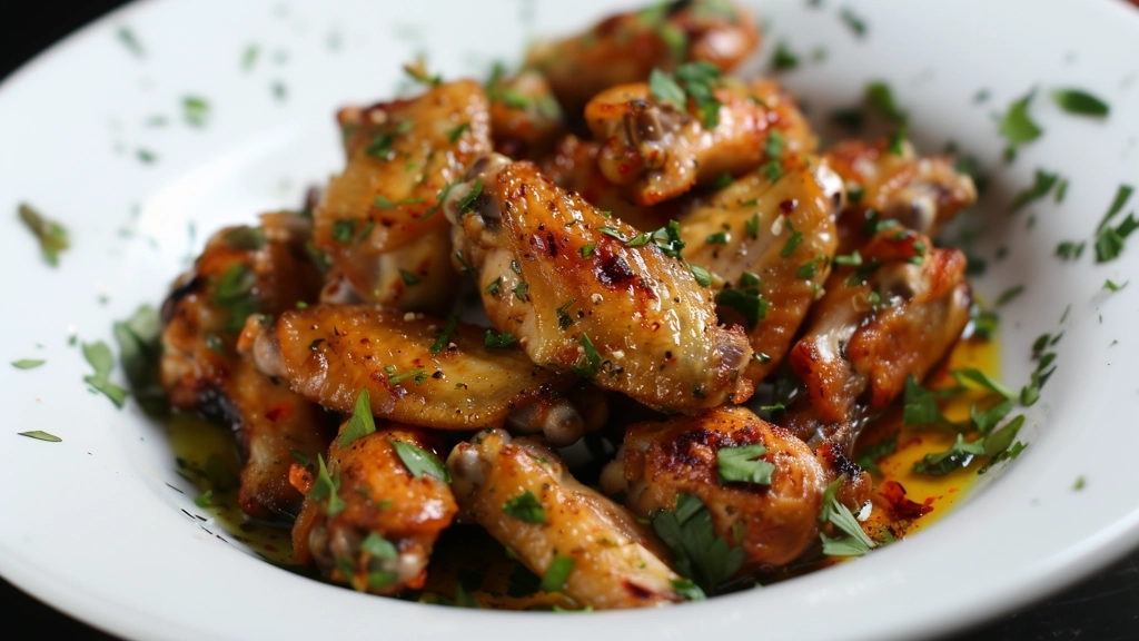 Alitas de pollo al ajillo - recetas con IA